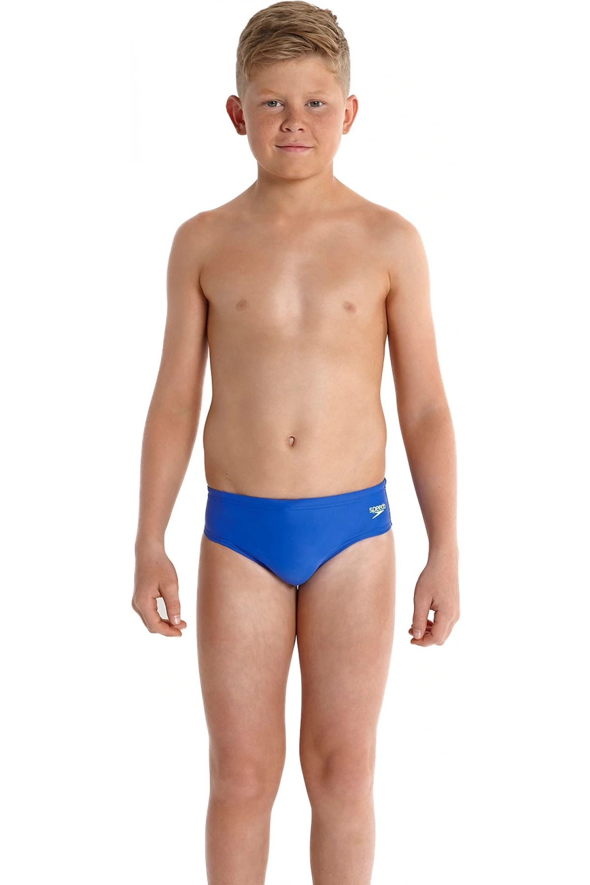 Speedo Endurance 10 Erkek Çocuk Slip Yüzücü Mayosu Mavi-Sarı
