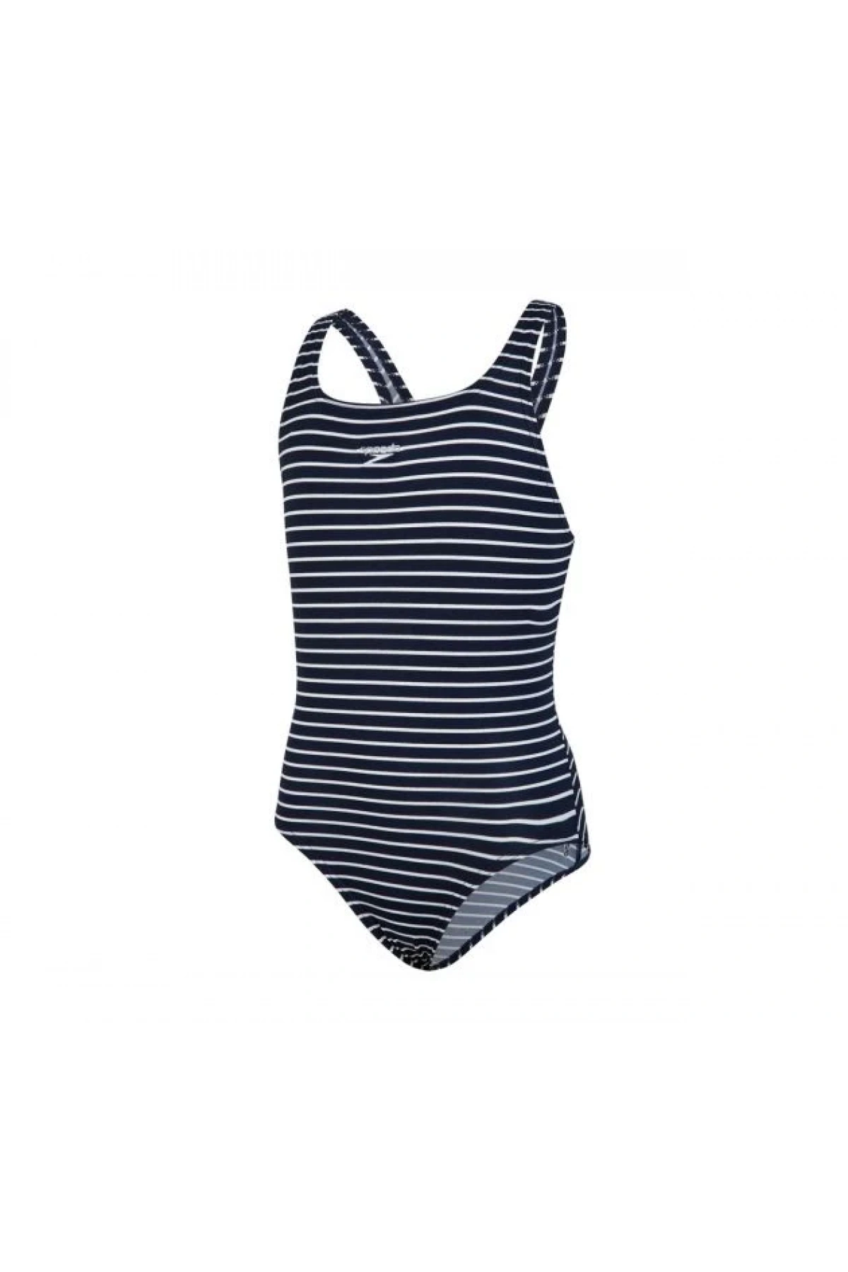 Speedo Endurance Baskılı Madalyalı Kız Çocuk Mayosu Lacivert-Beyaz