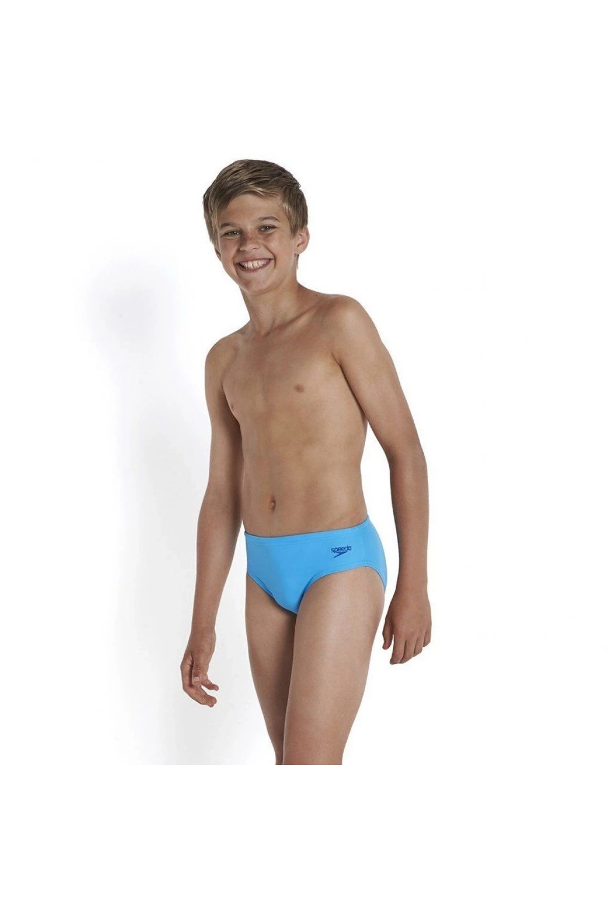 Speedo Logo Endurance 10 Brief Erkek Çocuk Yüzücü Mayosu Mavi