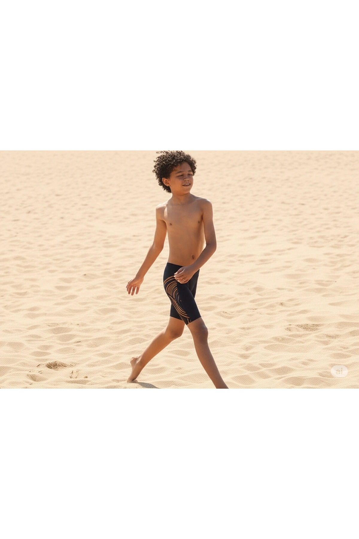 Speedo Plmt Jam-mer Erkek Çocuk Mayosu Siyah-Turuncu