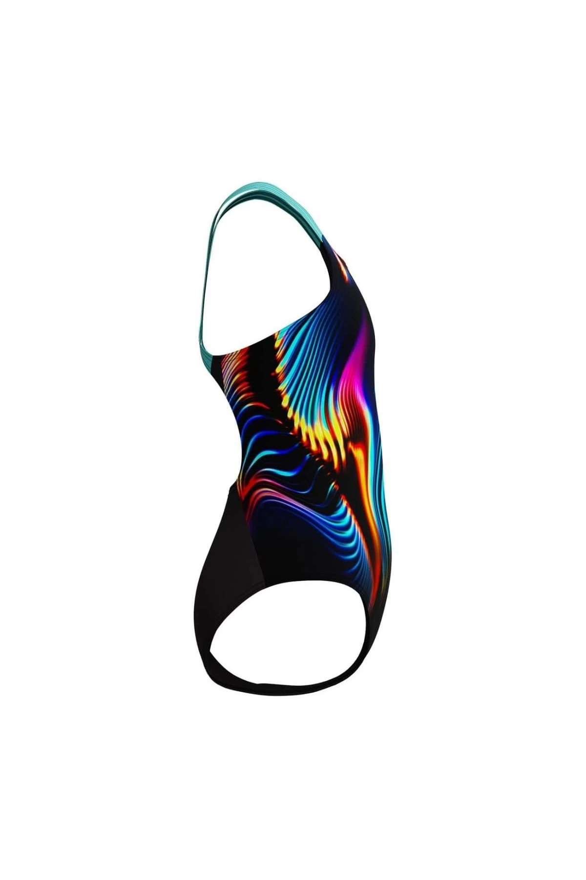 Speedo Pt Plmt Pwrbck Kız Çocuk Yüzücü Mayosu Turkuaz-Mavi