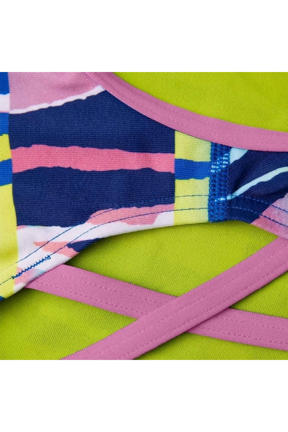 Speedo Rainbow Ripple Freestyler Kadın Yüzücü Mayosu Renkli