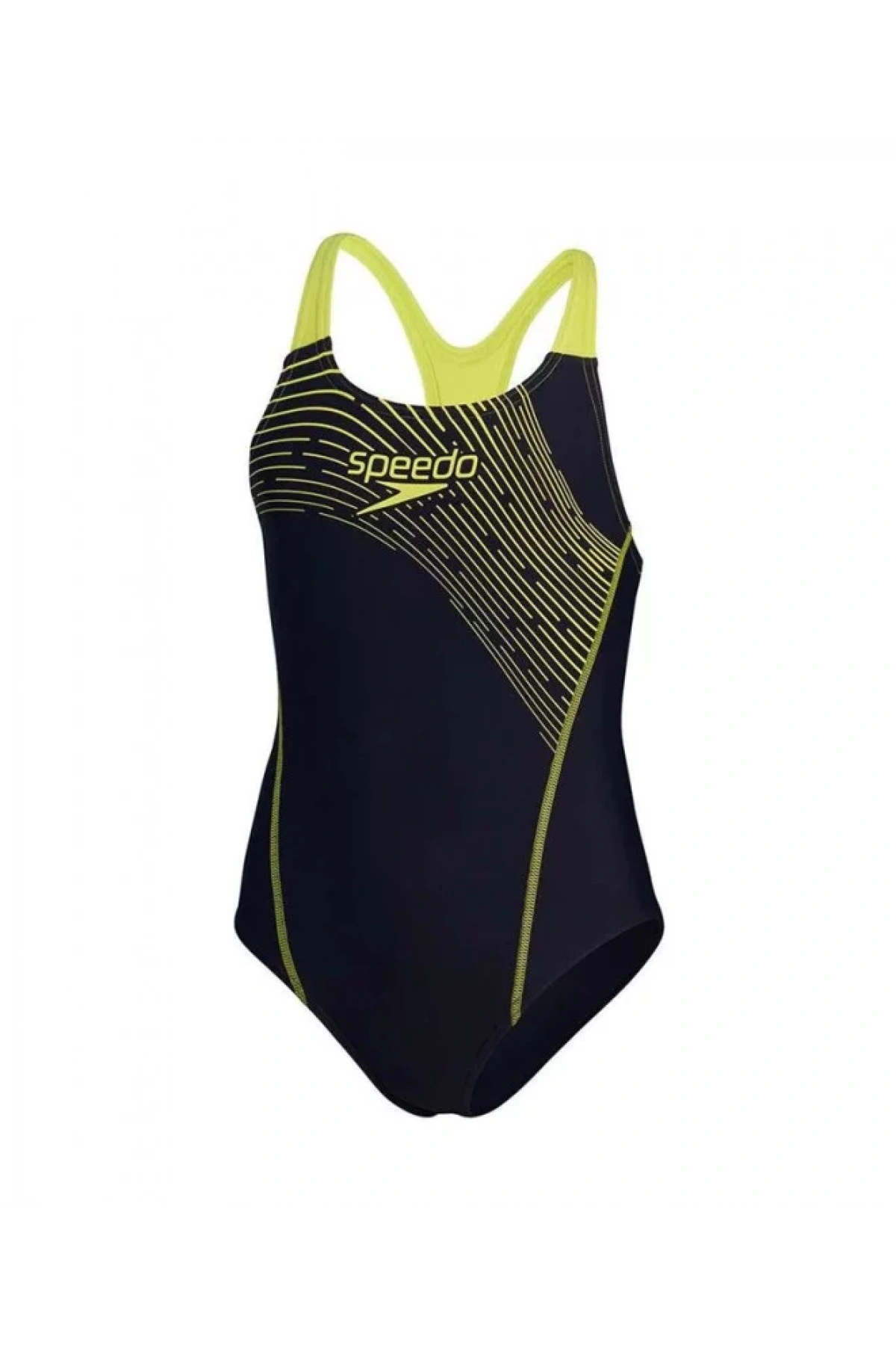 Speedo Tek Parça Kadın Yüzme Mayosu Siyah-Yeşil