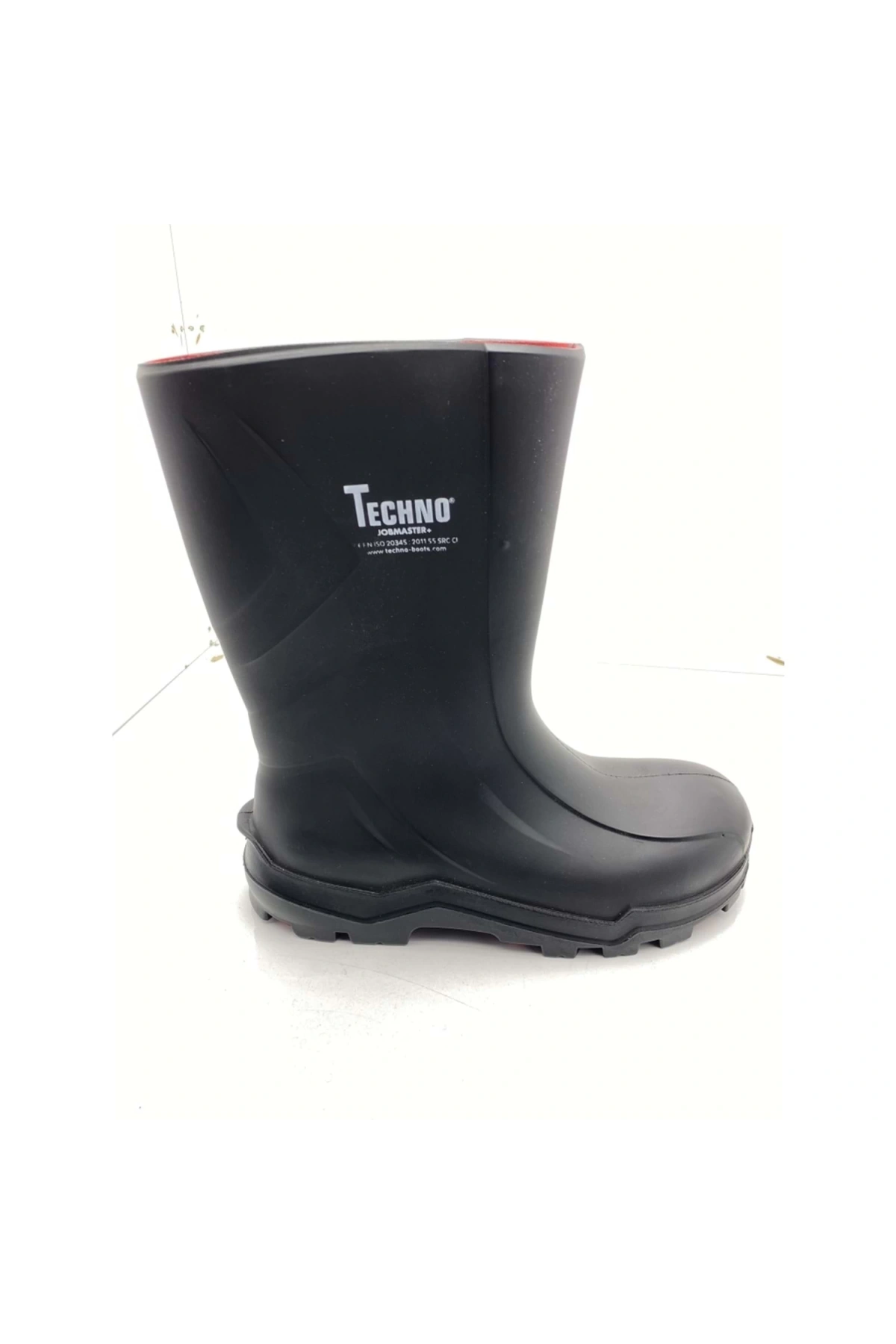 Techno Boots Poliüretan Soğuğa Dayanıklı Kısa Siyah Çizme