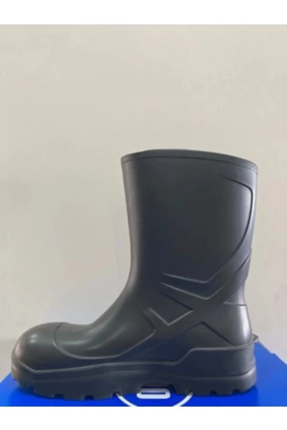 Techno Boots Poliüretan Soğuğa Dayanıklı Kısa Çelik Burunlu Siyah Çizme