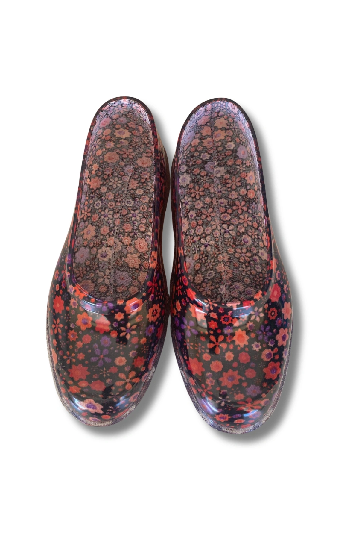 Zenne Çiçekli Bahçe ve Tarım Kadın Ayakkabısı 36-40 Turuncu