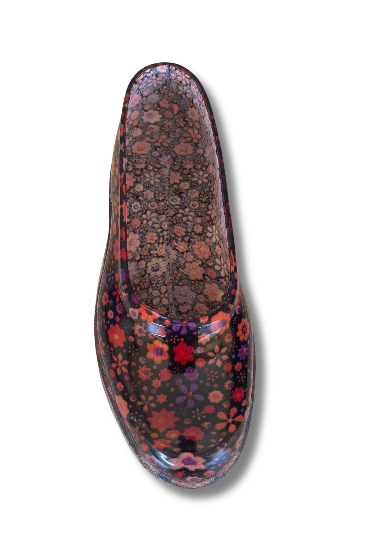 Zenne Çiçekli Bahçe ve Tarım Kadın Ayakkabısı 36-40 Turuncu