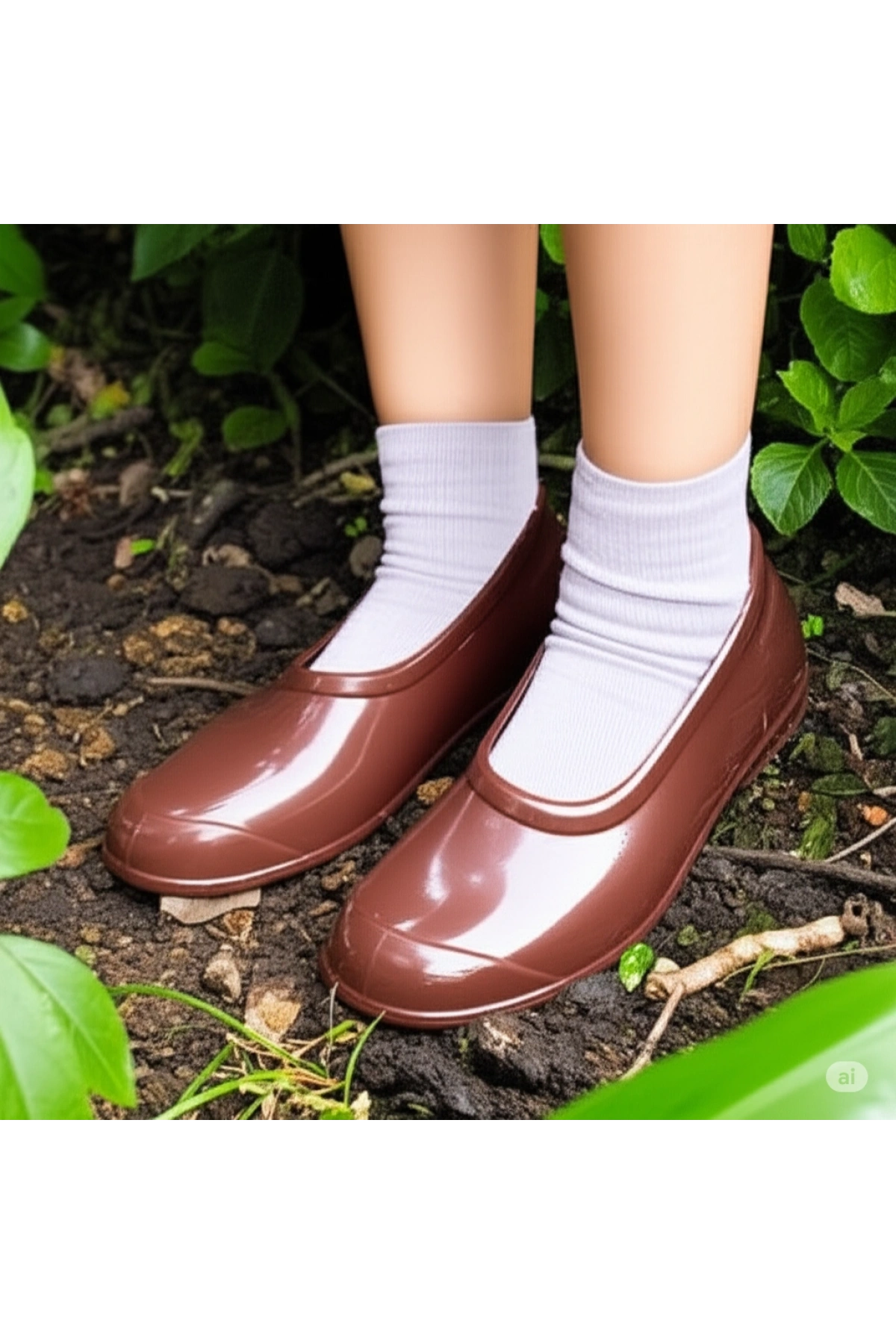 Zenne Renkli Çıplak Bahçe ve Tarım Kadın Ayakkabısı 35-41 Kahverengi