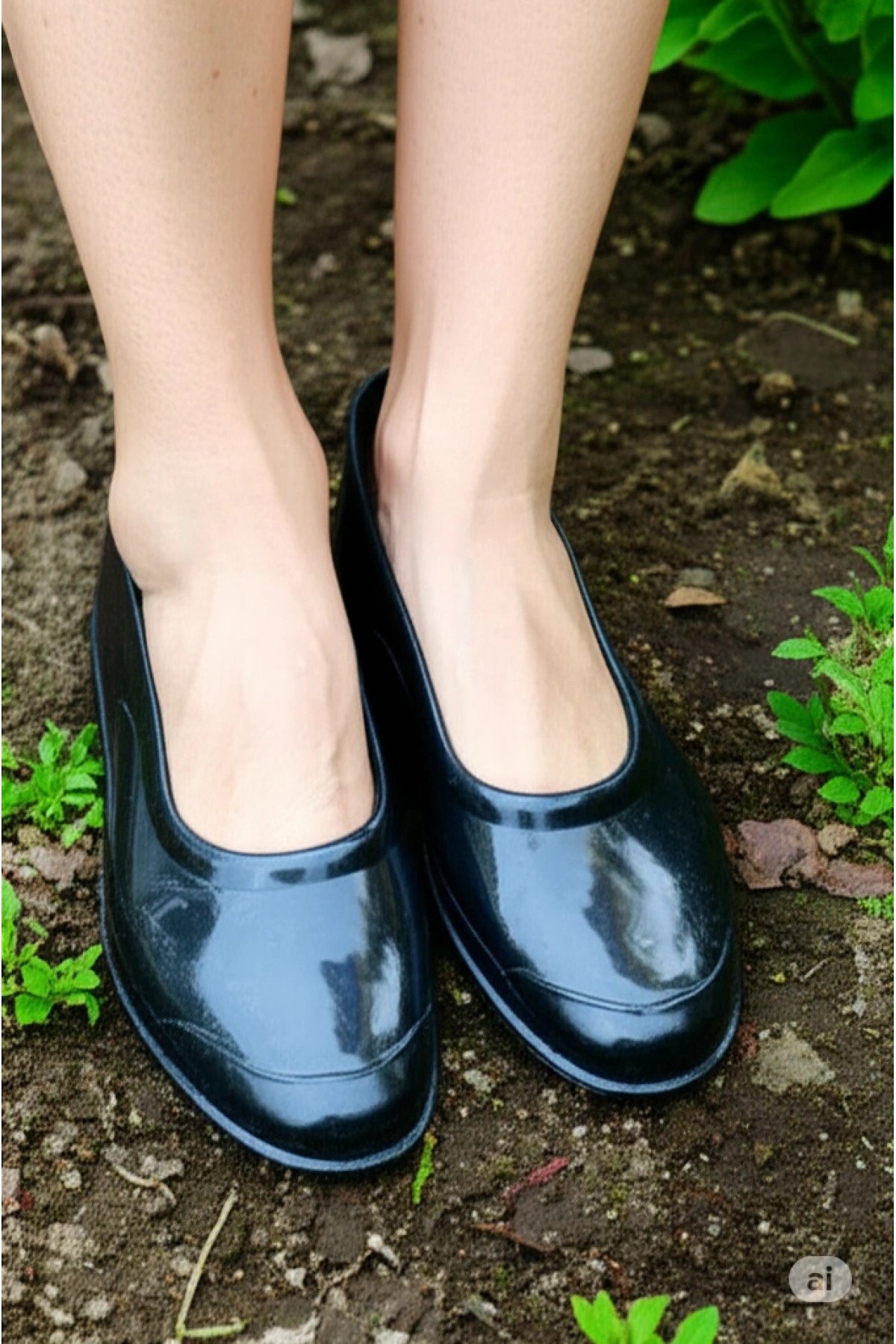 Zenne Renkli Çıplak Bahçe ve Tarım Kadın Ayakkabısı 35-41 Siyah