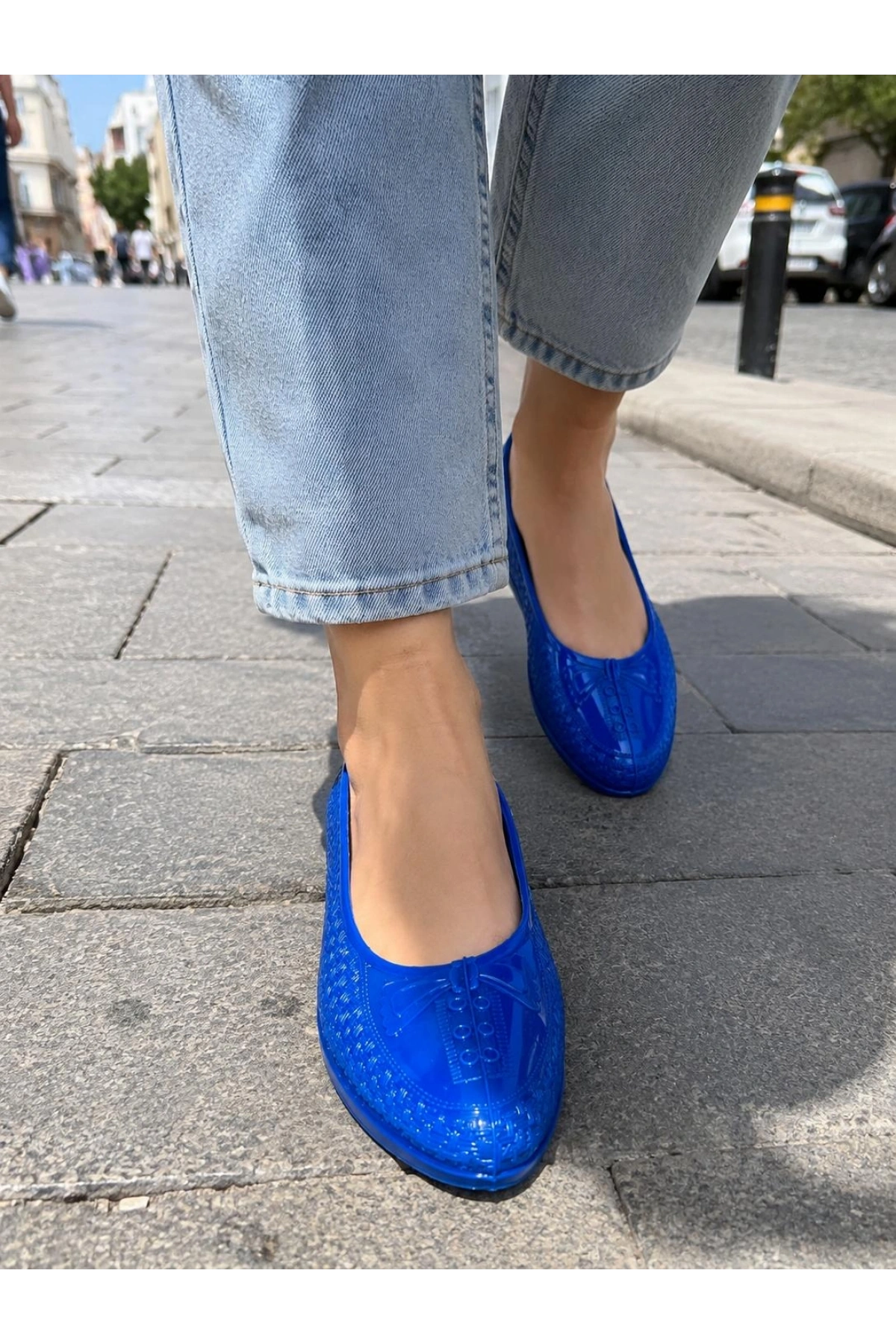 Zenne Topuklu Çaça Makosen 36-40 Mavi