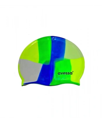 Avessa Mc-906 Gökkuşağı Silikon Havuz Bonesi Lacivert-Yeşil