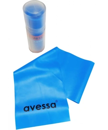 Avessa Tüpte Pilates Lastiği Yumuşak Direnç 0,45 mm Mavi