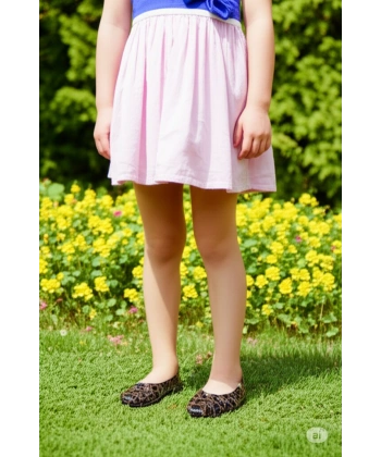 Filet Çiçekli Bahçe ve Tarım Kız Çocuk Ayakkabısı 29-35 Leopar