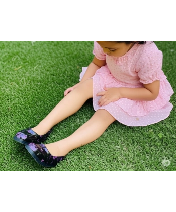 Filet Çiçekli Bahçe ve Tarım Kız Çocuk Ayakkabısı 29-35 Mor