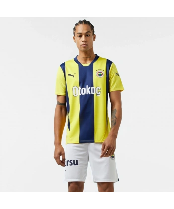 Puma 775360-01 Fenerbahçe 24/25 Erkek İç Saha Çubuklu Forması Sarı-Lacivert