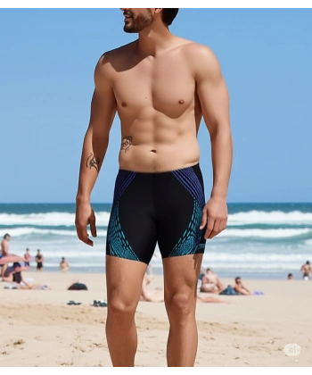 Speedo Duo Logo Print Mid Jam-mer Erkek Mayosu Siyah-Mavi