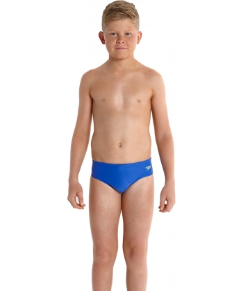 Speedo Endurance 10 Erkek Çocuk Slip Yüzücü Mayosu Mavi-Sarı