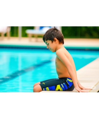 Speedo Hyperboom Panel Jam-mer Erkek Çocuk Yüzücü Mayosu Siyah-Sarı