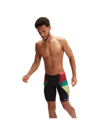 Speedo Placement Digital V-Cut Jam-mer Erkek Yüzücü Mayosu Siyah-Renkli