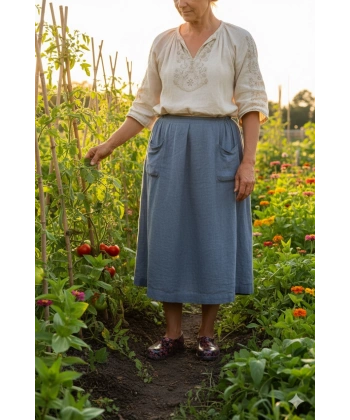 Zenne Çiçekli Bahçe ve Tarım Kadın Ayakkabısı 36-40 Turuncu