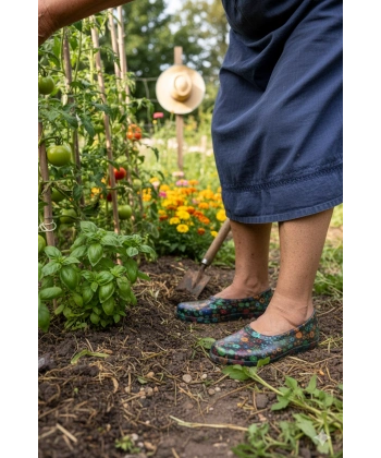 Zenne Çiçekli Bahçe ve Tarım Kadın Ayakkabısı 36-40 Yeşil
