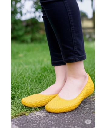 Zenne Makosen Bahçe ve Tarım Kadın Ayakkabısı 36-40 Sarı