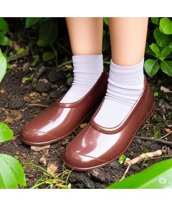 Zenne Renkli Çıplak Bahçe ve Tarım Kadın Ayakkabısı 35-41 Kahverengi