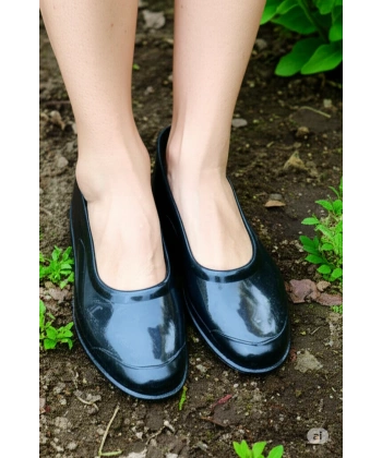 Zenne Renkli Çıplak Bahçe ve Tarım Kadın Ayakkabısı 35-41 Siyah