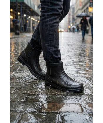 Belix Erkek Kışlık Su Geçirmez Peluşlu Bot 41-45 Siyah