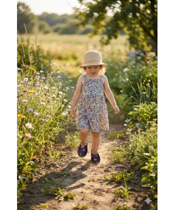 Patik Bahçe ve Tarım Kız Çocuk Ayakkabısı 21-30 Mor Emojili