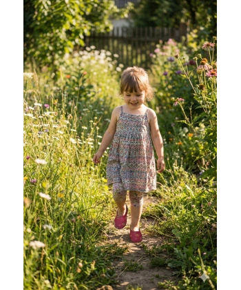 Patik Bahçe ve Tarım Kız Çocuk Ayakkabısı 21-30 Pembe Emojili