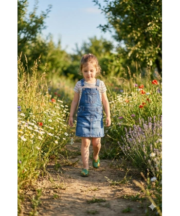 Patik Bahçe ve Tarım Kız Çocuk Ayakkabısı 21-30 Yeşil Emojili