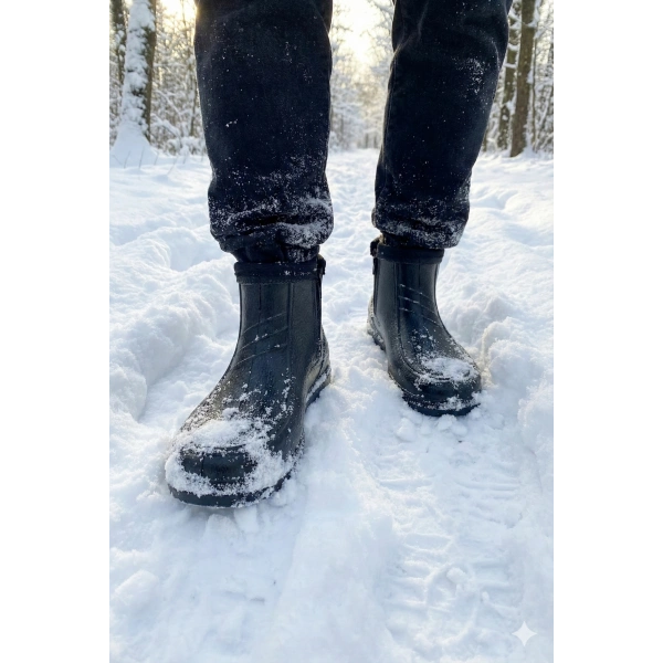 Belix Erkek Kışlık Su Geçirmez Peluşlu Bot 41-45 Siyah