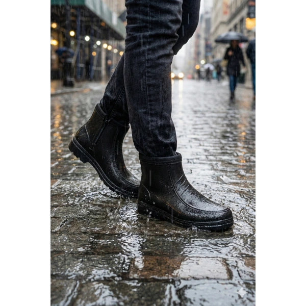 Belix Erkek Kışlık Su Geçirmez Peluşlu Bot 41-45 Siyah