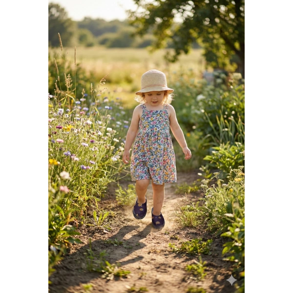 Patik Bahçe ve Tarım Kız Çocuk Ayakkabısı 21-30 Mor Emojili