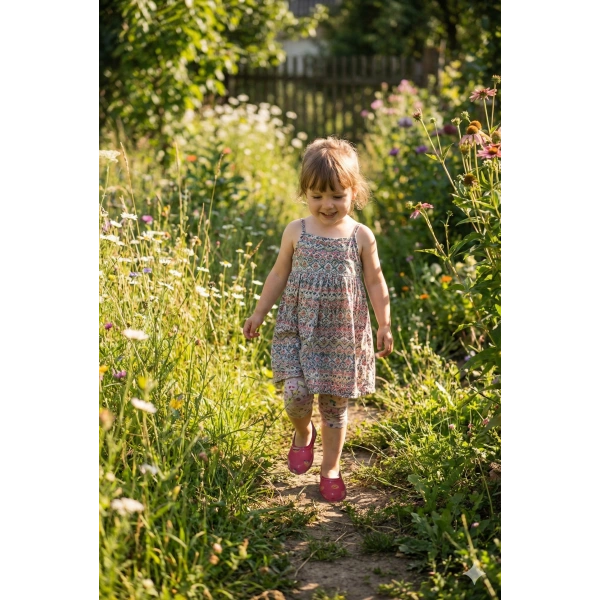 Patik Bahçe ve Tarım Kız Çocuk Ayakkabısı 21-30 Pembe Emojili