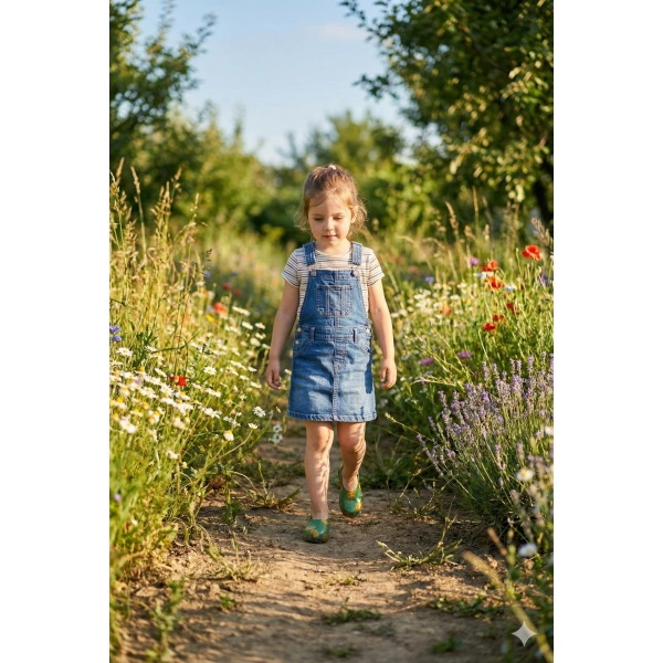 Patik Bahçe ve Tarım Kız Çocuk Ayakkabısı 21-30 Yeşil Emojili