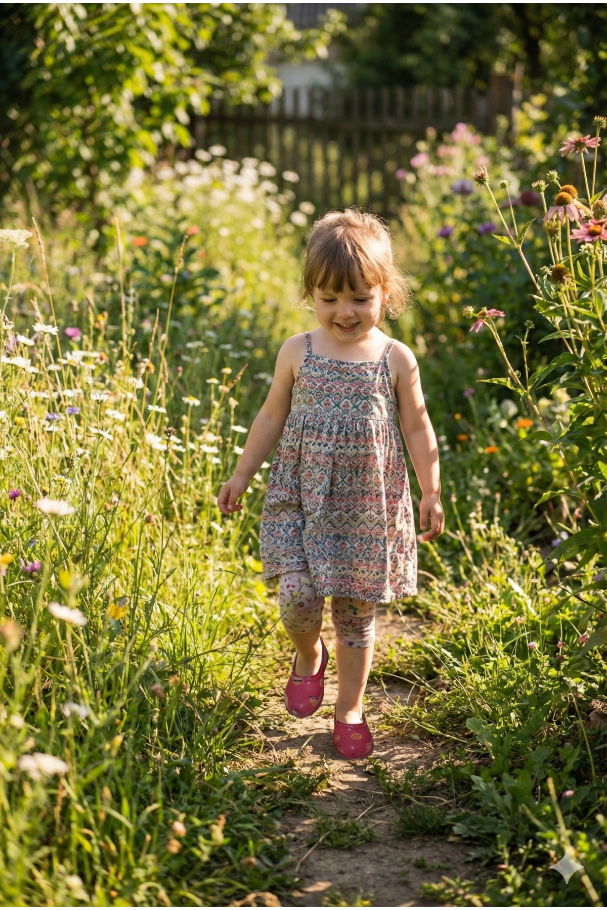 Patik Bahçe ve Tarım Kız Çocuk Ayakkabısı 21-30 Pembe Emojili