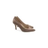 Darlay Bej Süet Rahat Klasik Kadın Topuklu Ayakkabı
