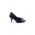 Darlay Siyah Desenli Rahat Klasik Kadın Topuklu Ayakkabı