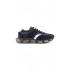 Eternis Lacivert Bağcıklı Hakiki Deri Faylon Tabanlı Sneaker Spor Ayakkabı