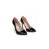 Luxuria Siyah Parlak Rahat Yüksek Stiletto Topuklu Ayakkabı