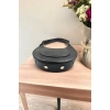 Douce Siyah Kadın Oval Baget Omuz Çantası