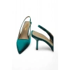 Ember Yeşil Şık Ve Zarif Kadın Stiletto 7 cm Topuklu Ayakkabı