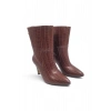 Plusha Kahverengi Kadın Yarım Çizme