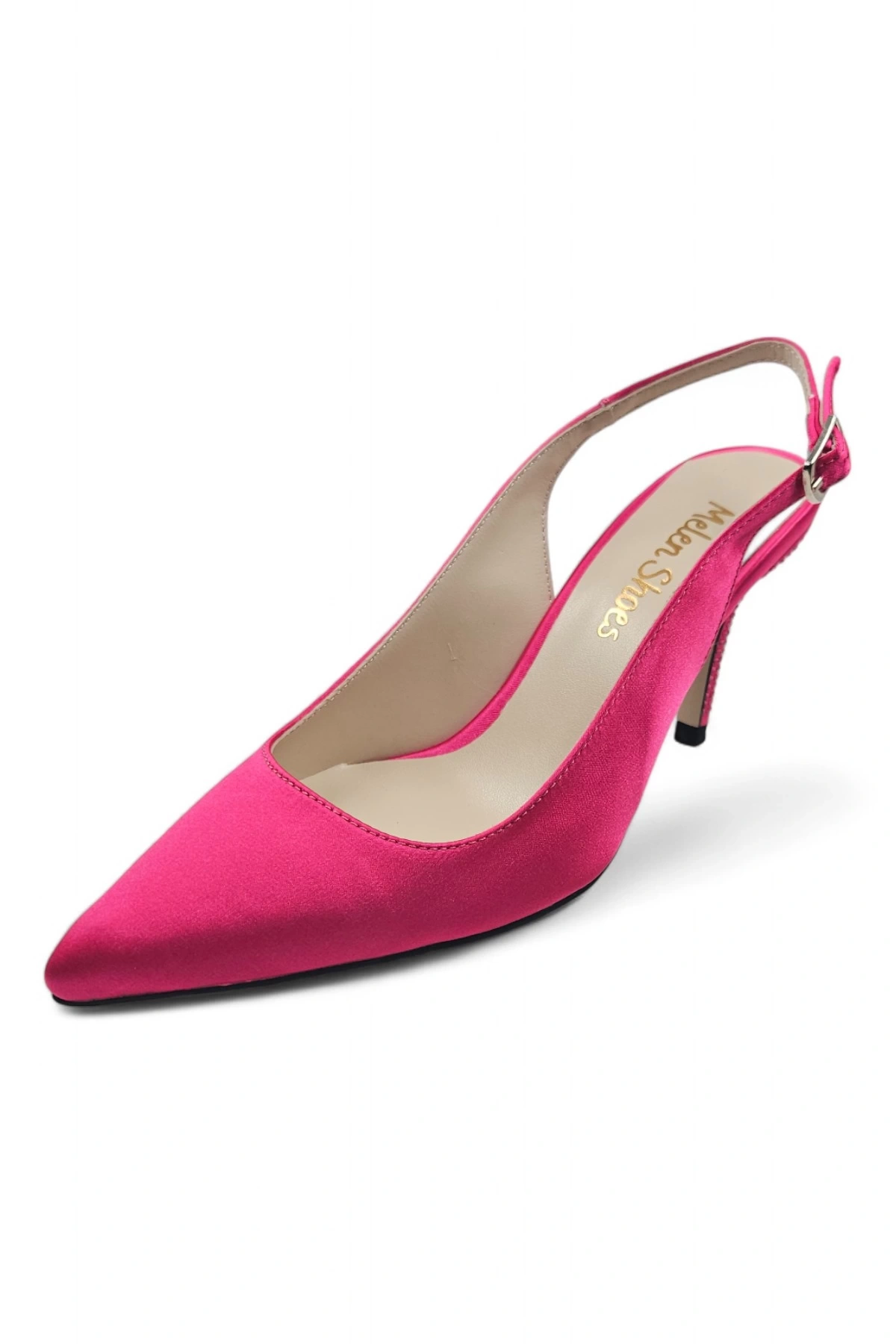 Amber Pembe Topuk Taş Detaylı Kadın Stiletto Topuklu Ayakkabı