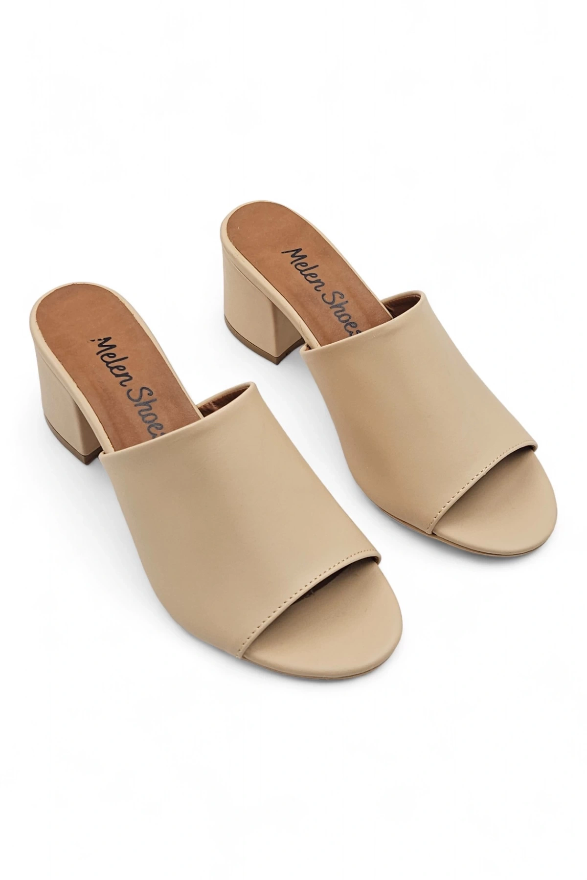 Celosia Bej Kadın Rahat Günlük Topuklu Terlik