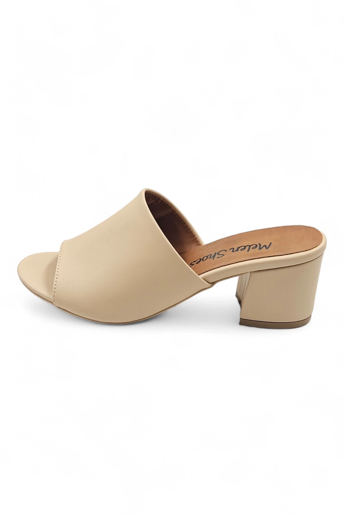 Celosia Bej Kadın Rahat Günlük Topuklu Terlik