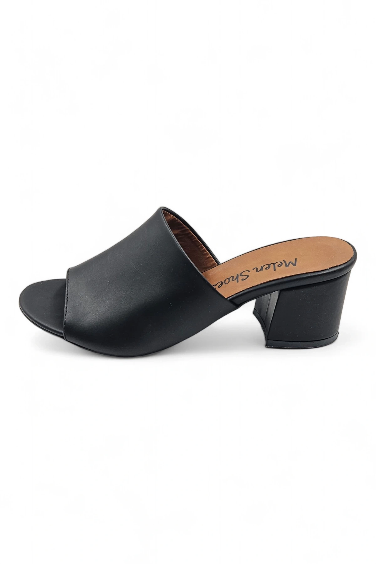 Celosia Siyah Kadın Rahat Günlük Topuklu Terlik