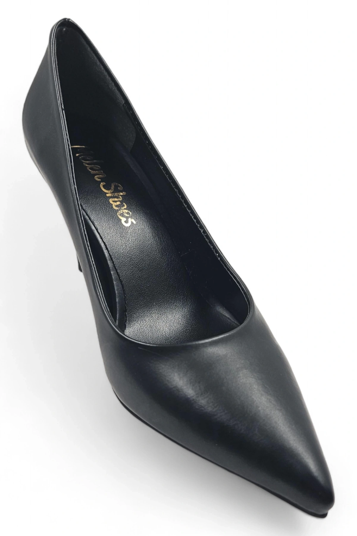 Darlay Siyah Mat Rahat Klasik Kadın Stiletto Topuklu Ayakkabı